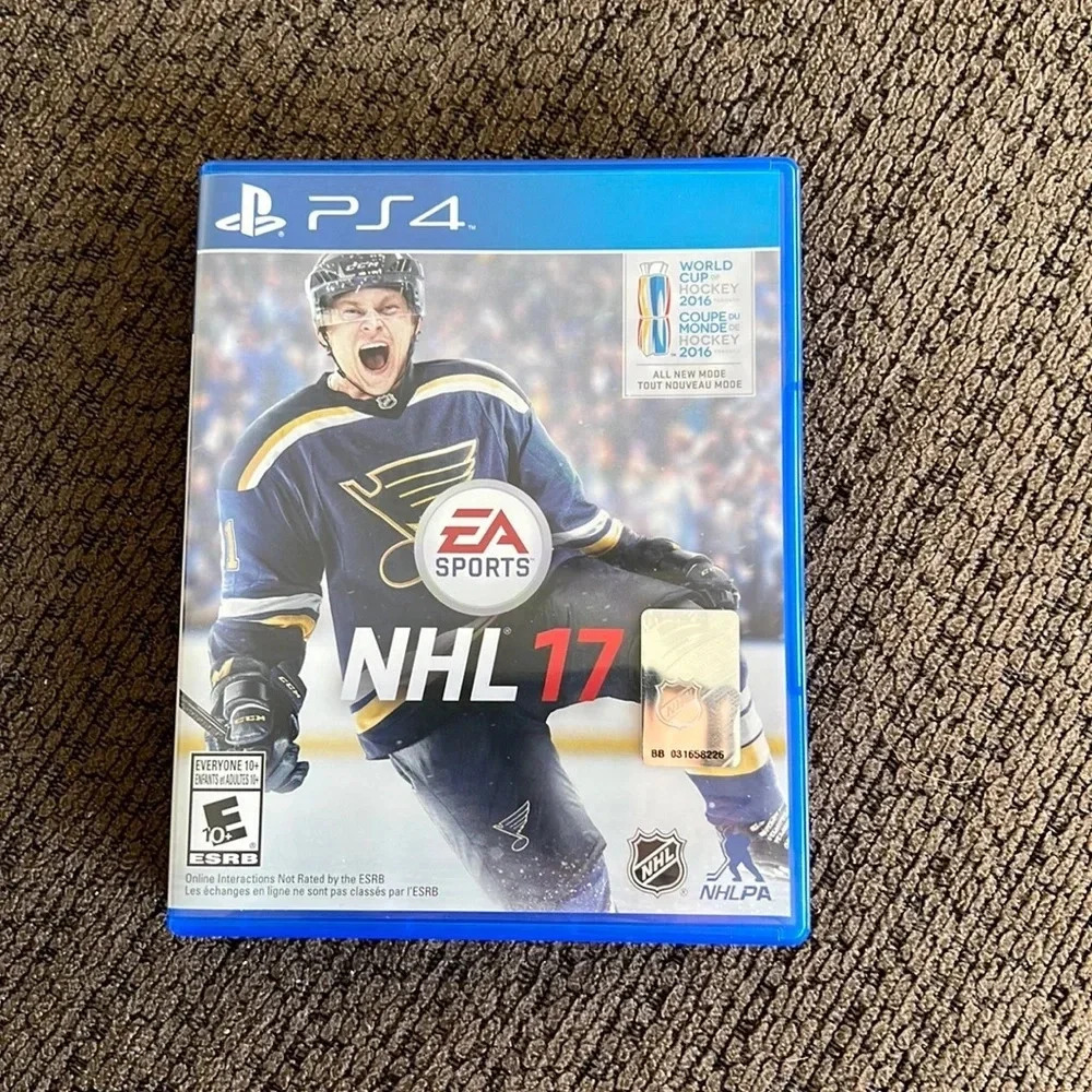 NHL 17 PS4 Hockey Video Game Complete EA Sports PlayStation 4